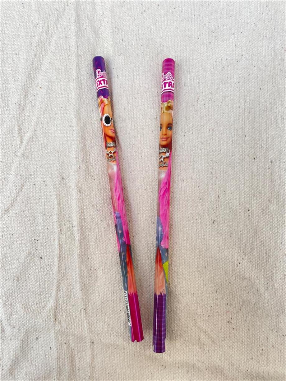 Lisanslı Barbie Kurşun Kalem 2'li Set
