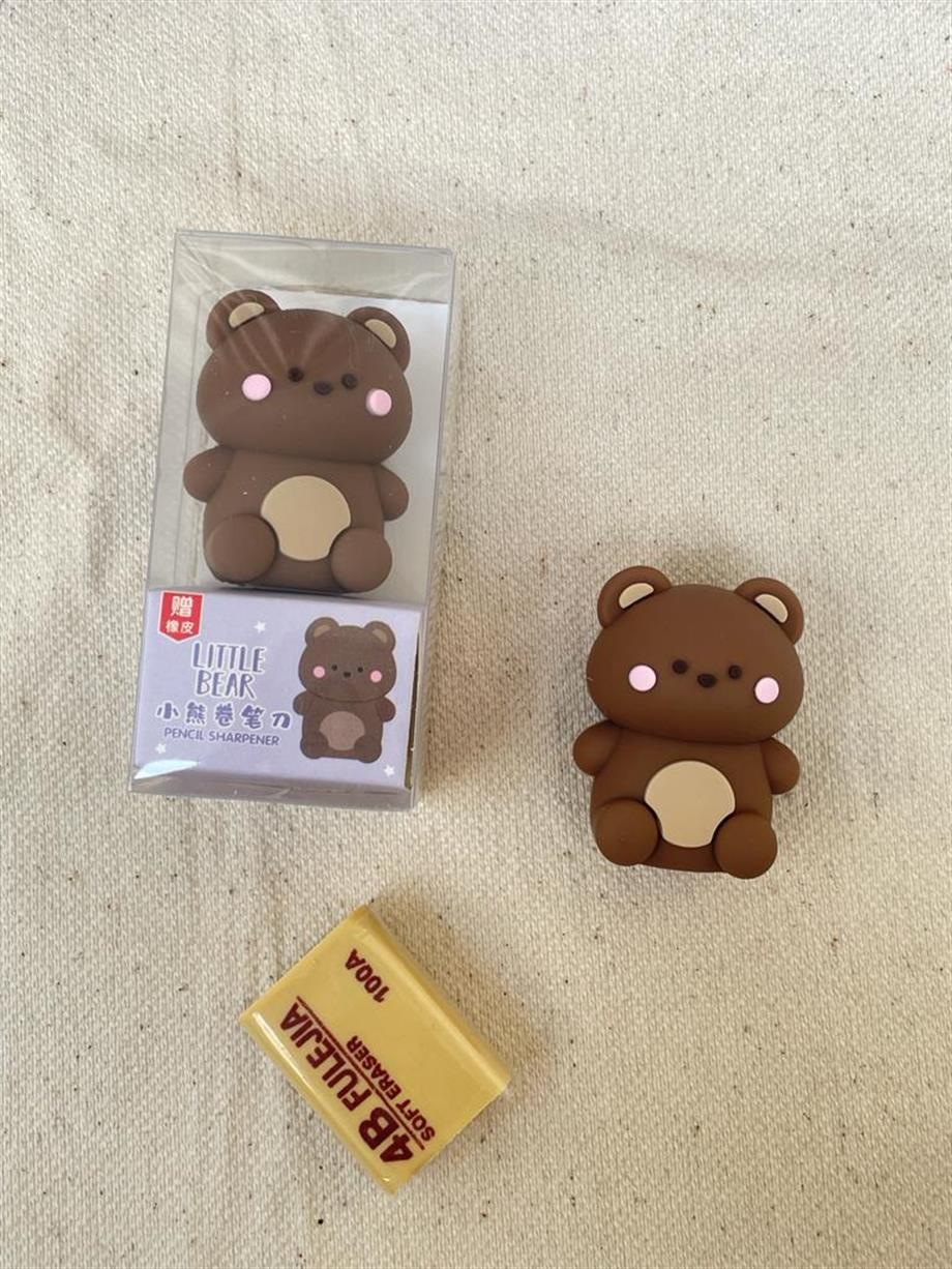 Little Bear Silgili Kalemtıraş Kahverengi