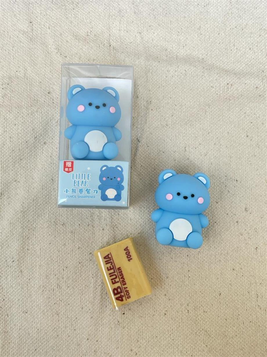 Little Bear Silgili Kalemtıraş Mavi