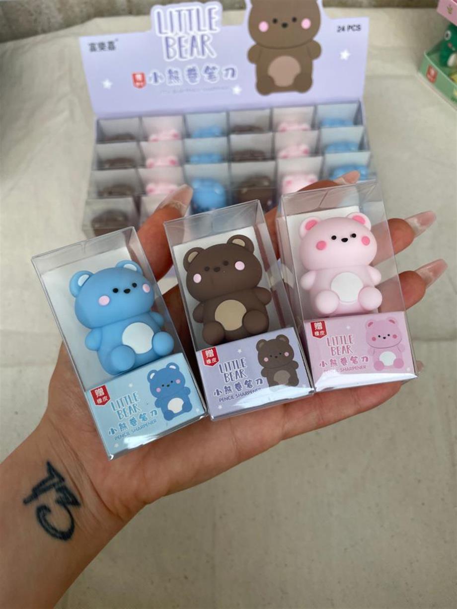 Little Bear Silgili Kalemtıraş Pembe