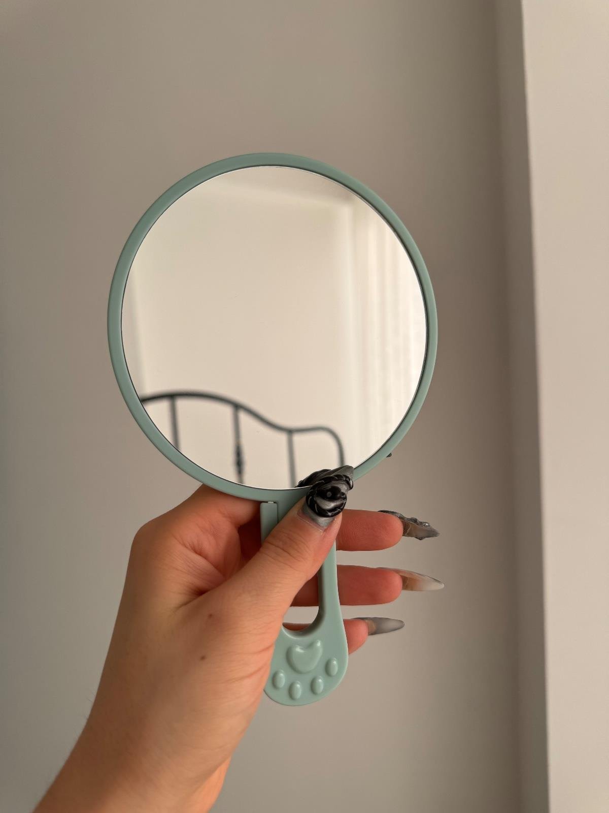 Love Me Pati Detaylı El ve Masa Aynası Büyük Boy