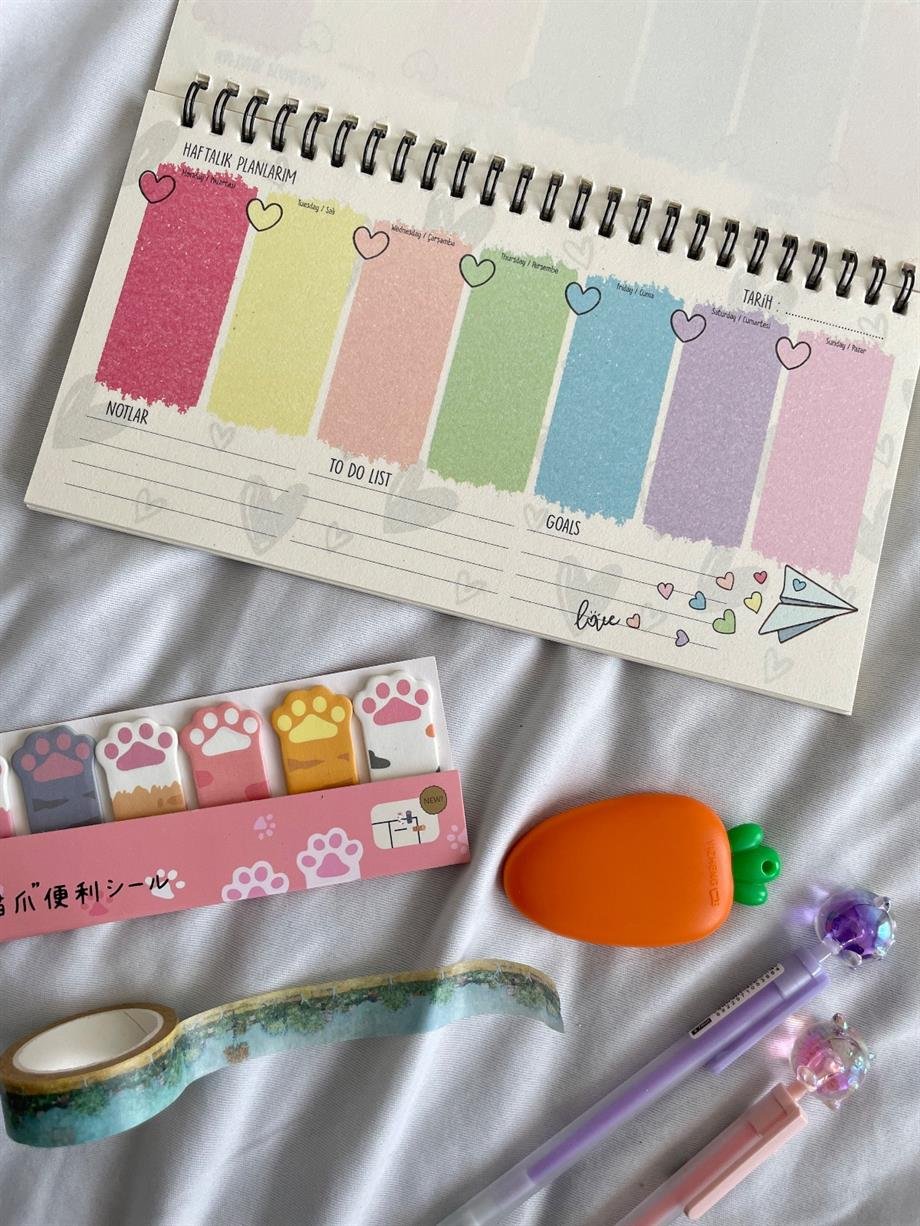 Love Spiralli Planlayıcı Defter