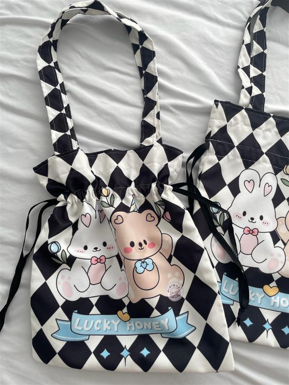 Lucky Honey Büzgülü Bez Çanta