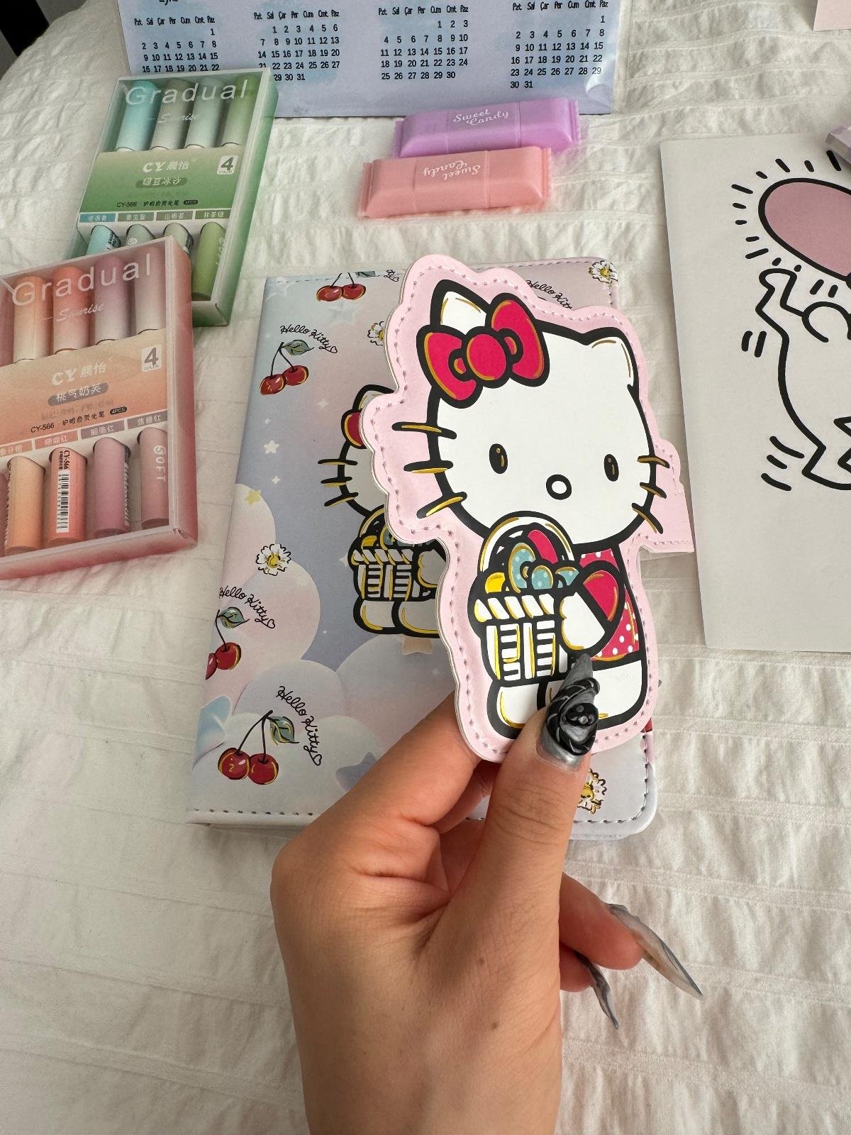 Magnetic Kapaklı Puffy Kitty Book Defter - Gift