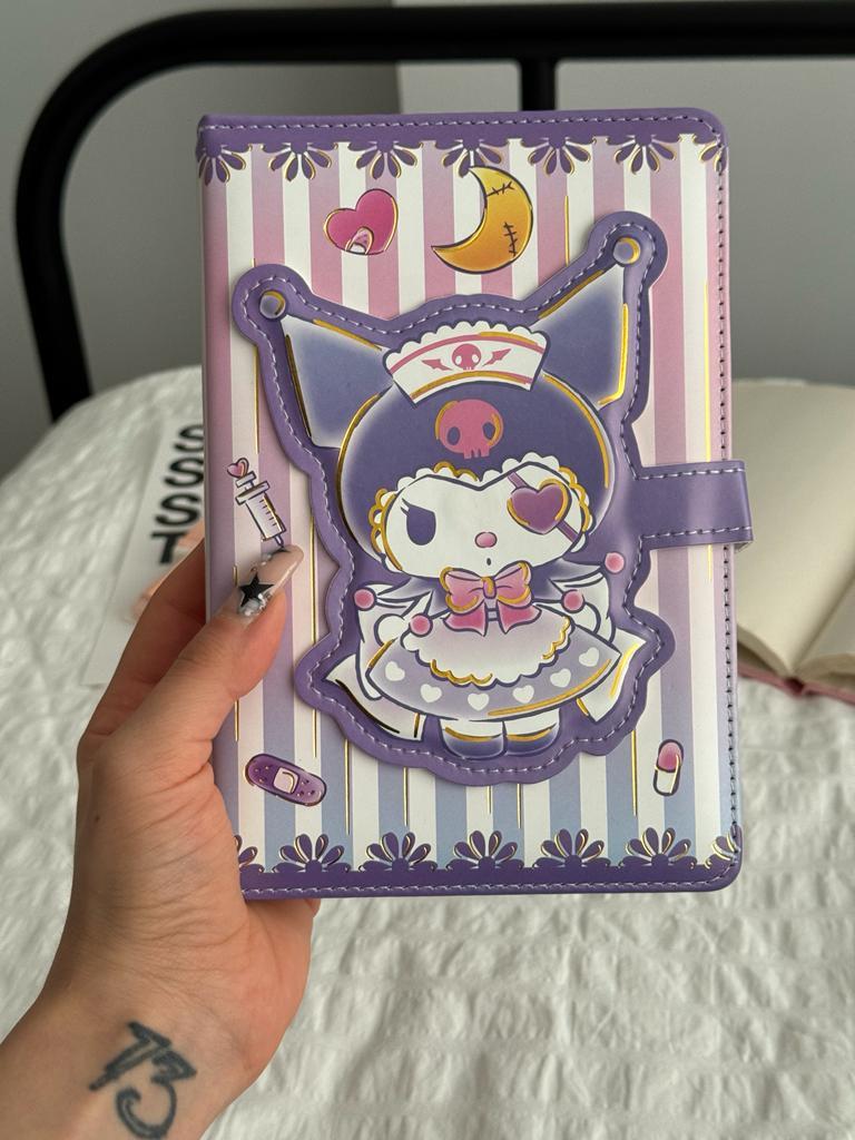 Magnetic Kapaklı Puffy Kuromi Book Defter - Nurse