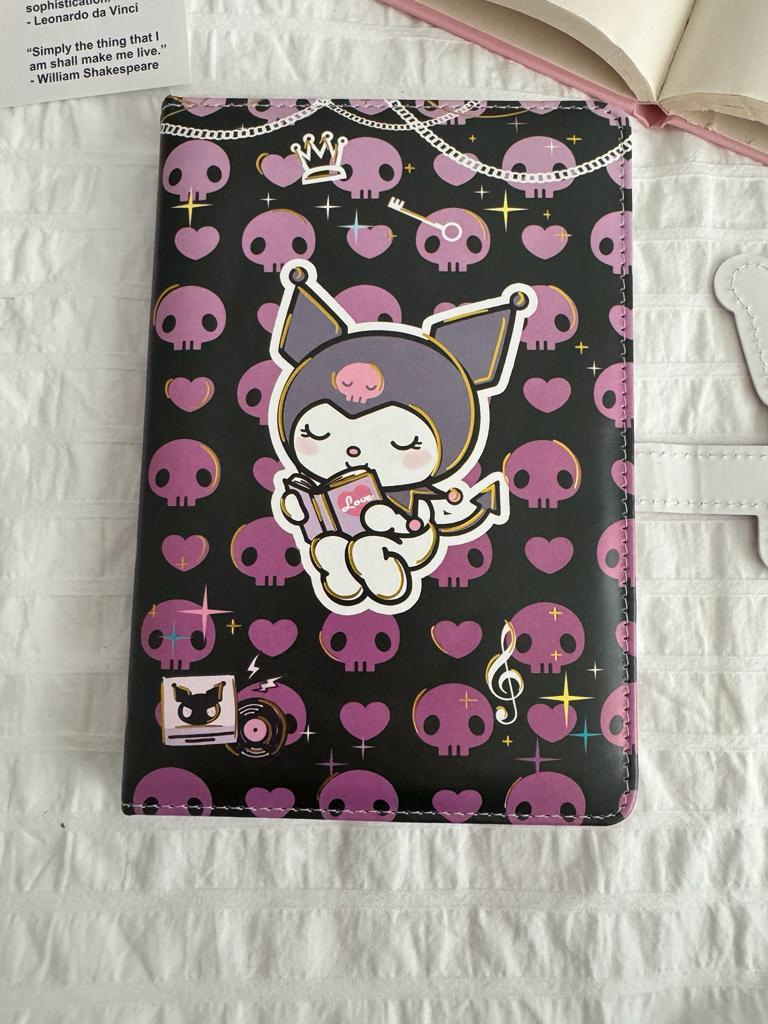 Magnetic Kapaklı Puffy Kuromi Book Defter - Dark Note