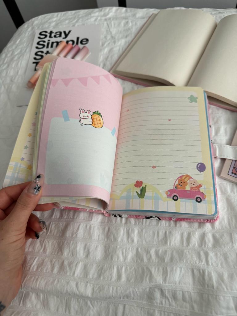 Magnetic Kapaklı Puffy Kuromi Book Defter - You All Rock