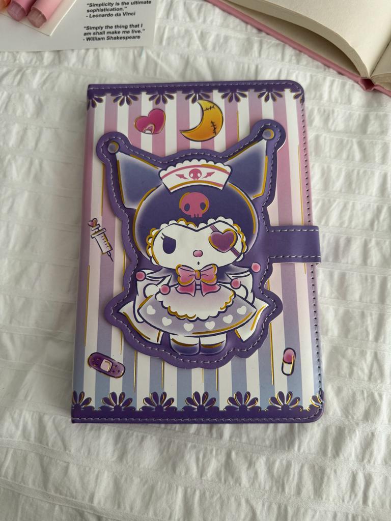 Magnetic Kapaklı Puffy Kuromi Book Defter - Nurse
