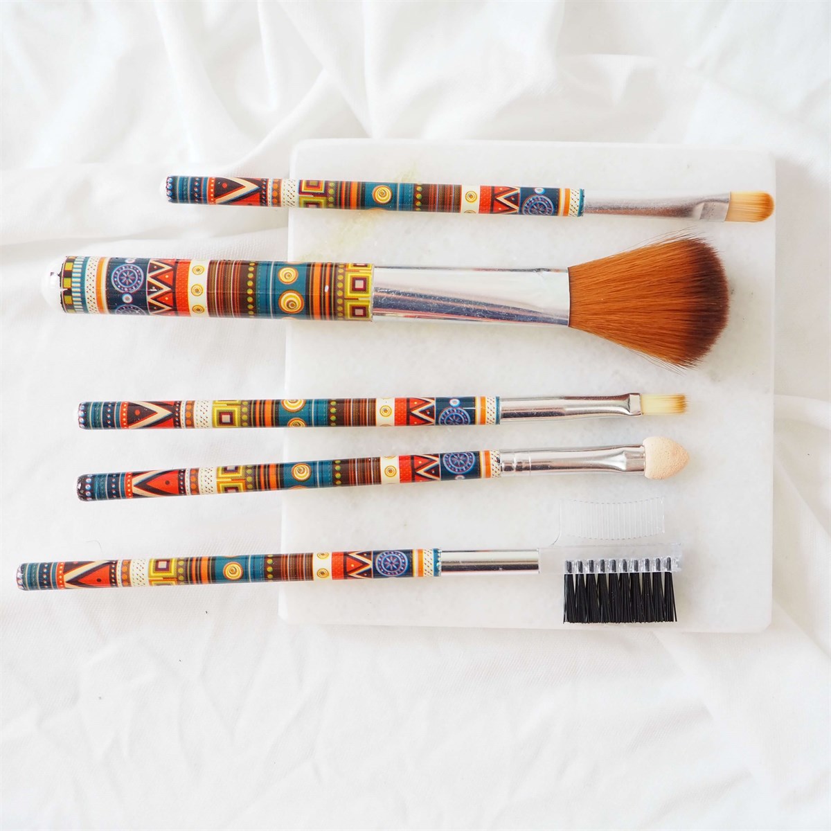 Makyaj Fırça Set Etnik Desen