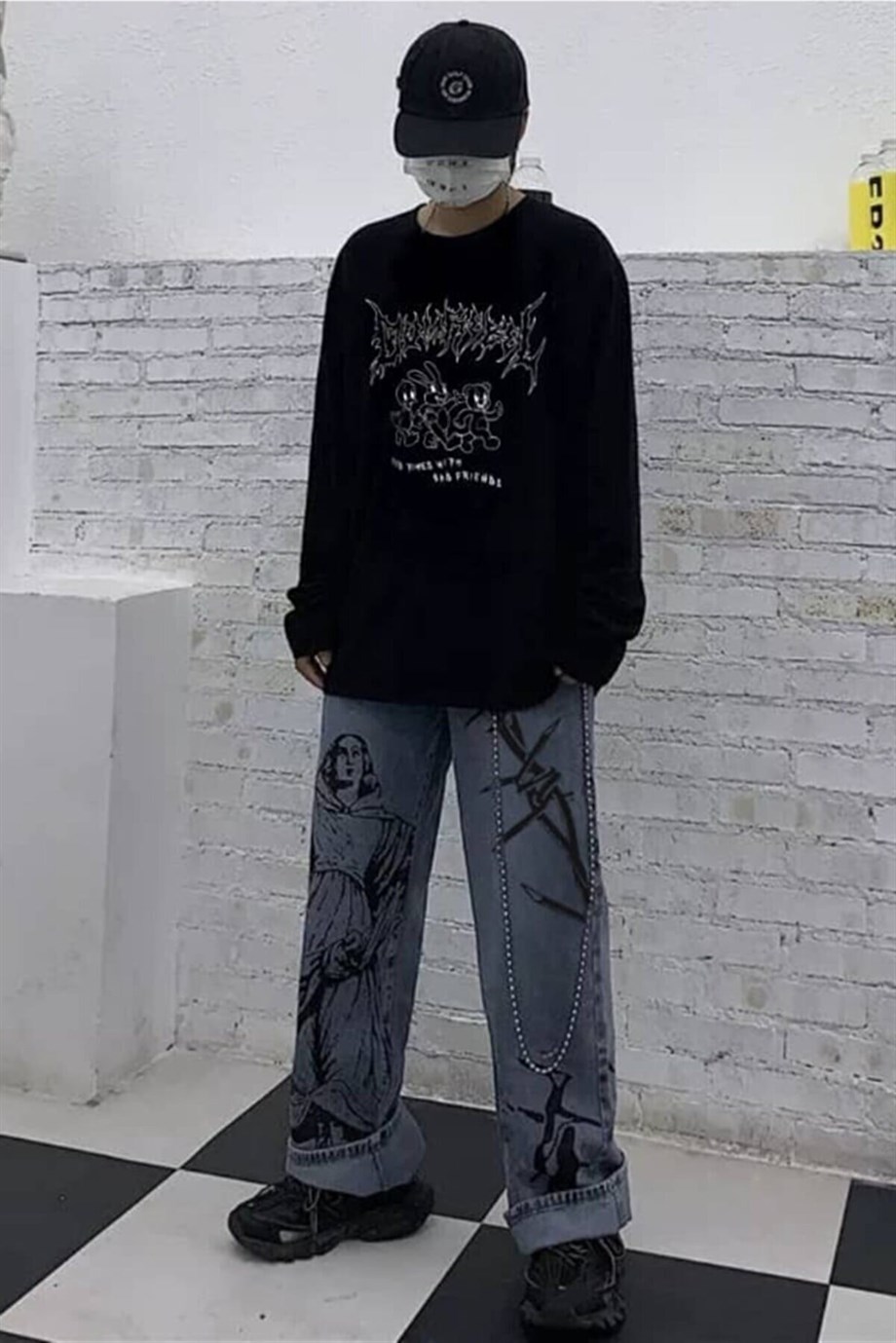 Mary Jeans Wide Leg Bol Paça Pantolon