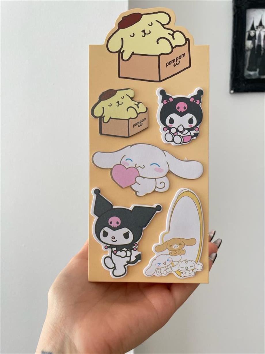 Masa Üstü Kawaii Yapışkan Postit Seti Renk Seçenekleri