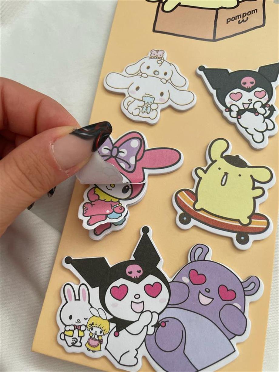 Masa Üstü Kawaii Yapışkan Postit Seti Renk Seçenekleri