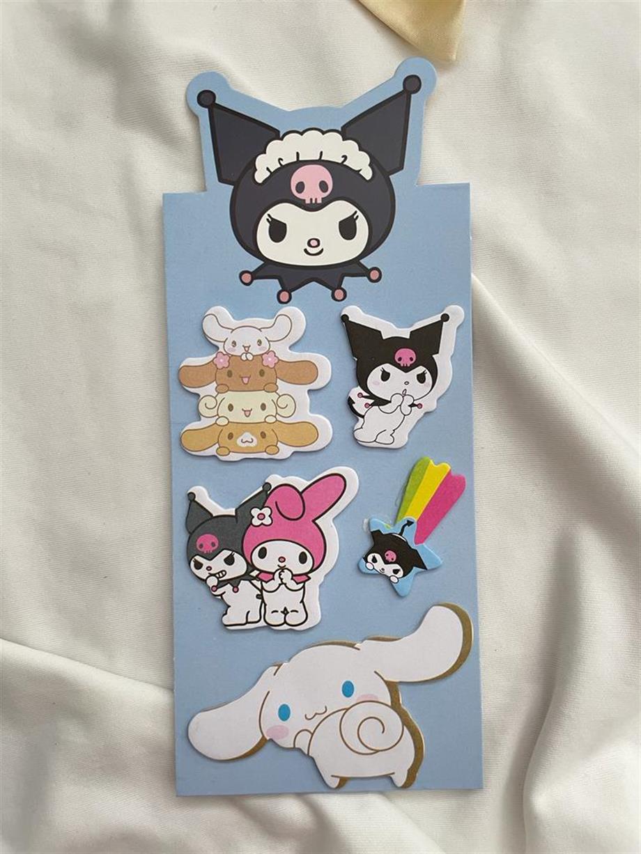Masa Üstü Kawaii Yapışkan Postit Seti Renk Seçenekleri