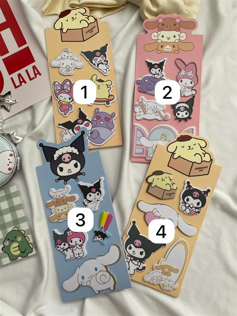 Masa Üstü Kawaii Yapışkan Postit Seti Renk Seçenekleri