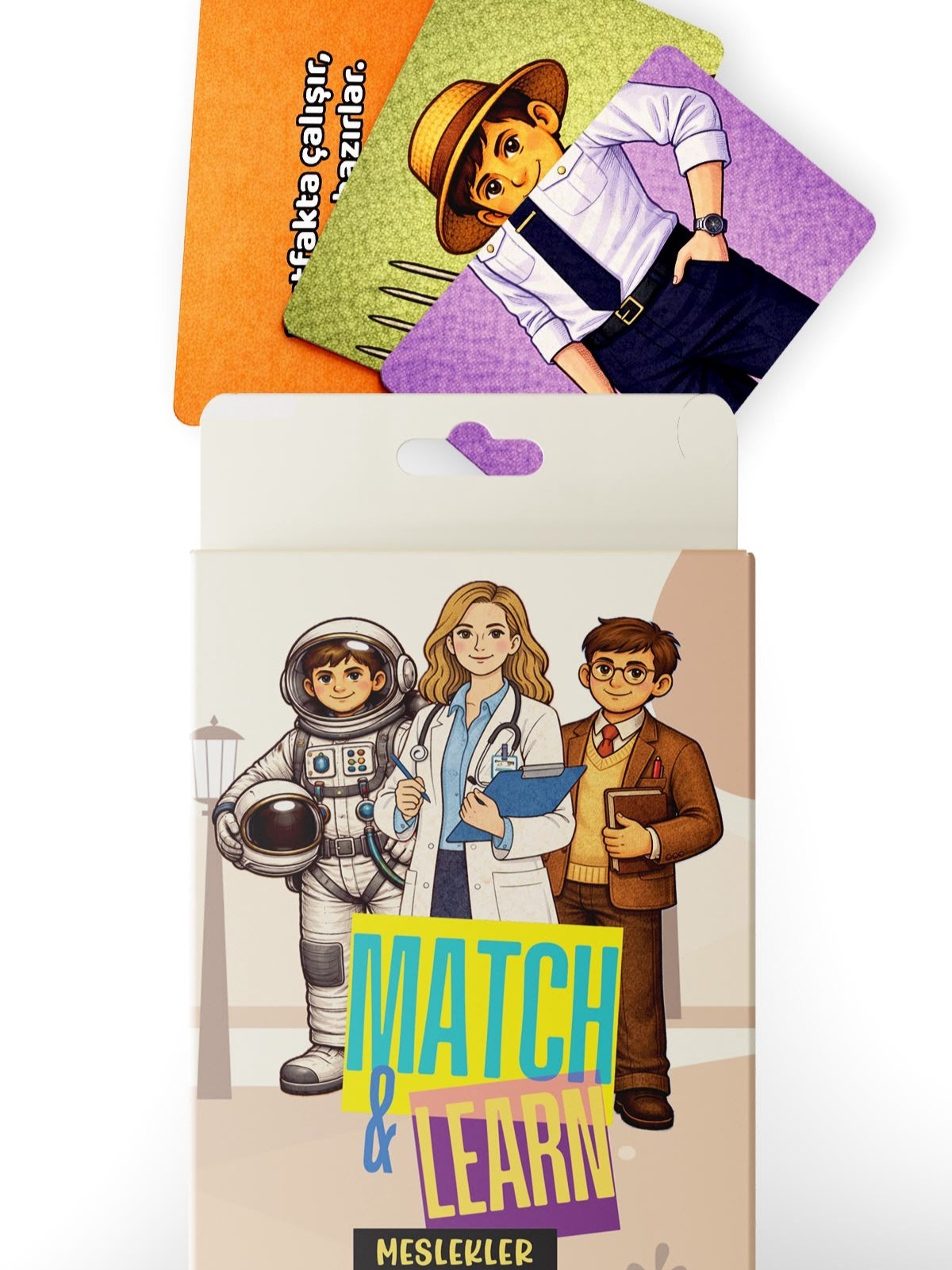 Match Learn Kart Eşleştirme Oyunu Meslekler