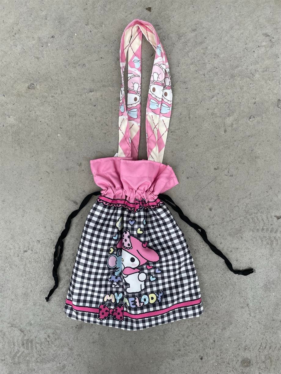 Melody Kawaii Büzgülü Bez Çanta