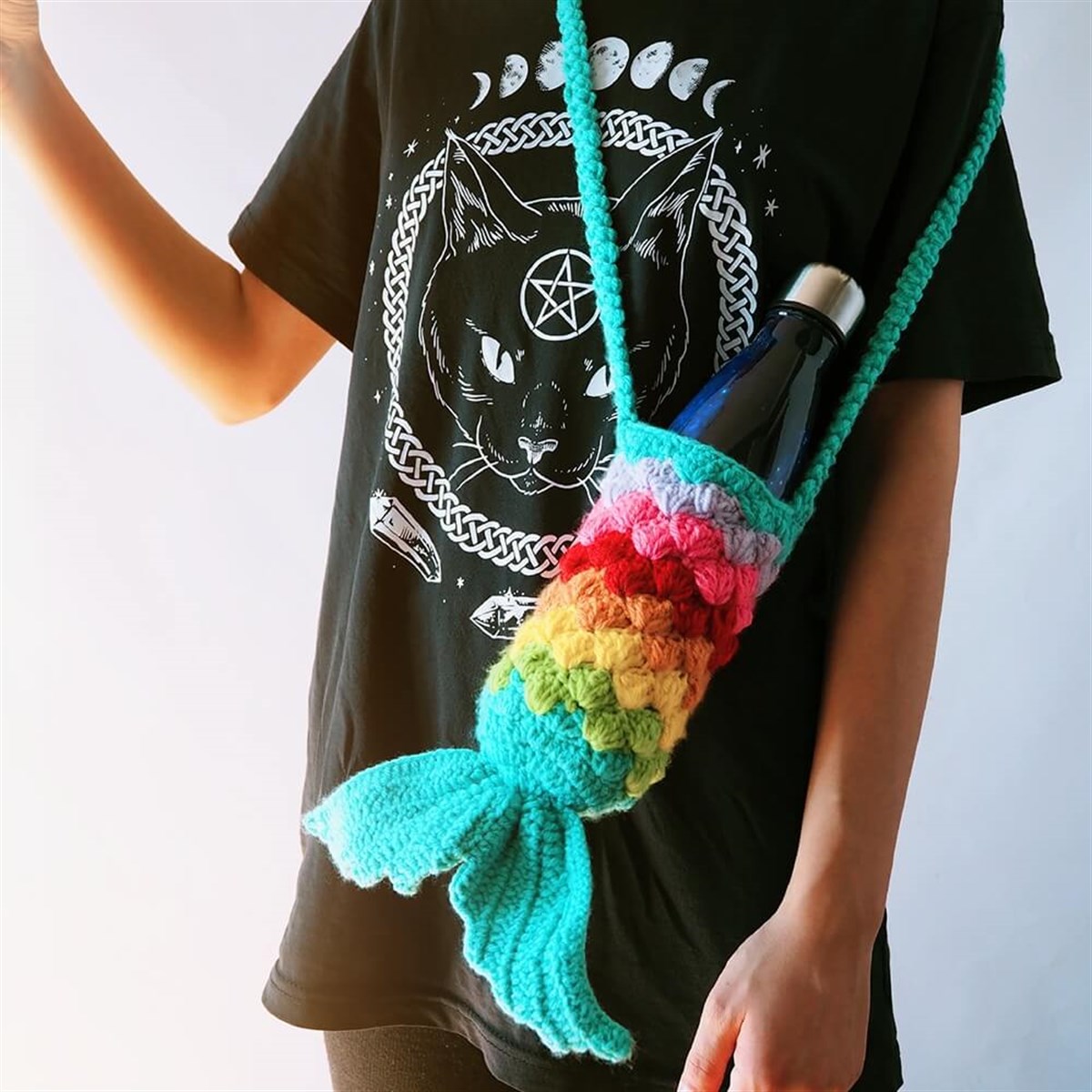 Mermaid Tail Şişe Çantası I Handmade