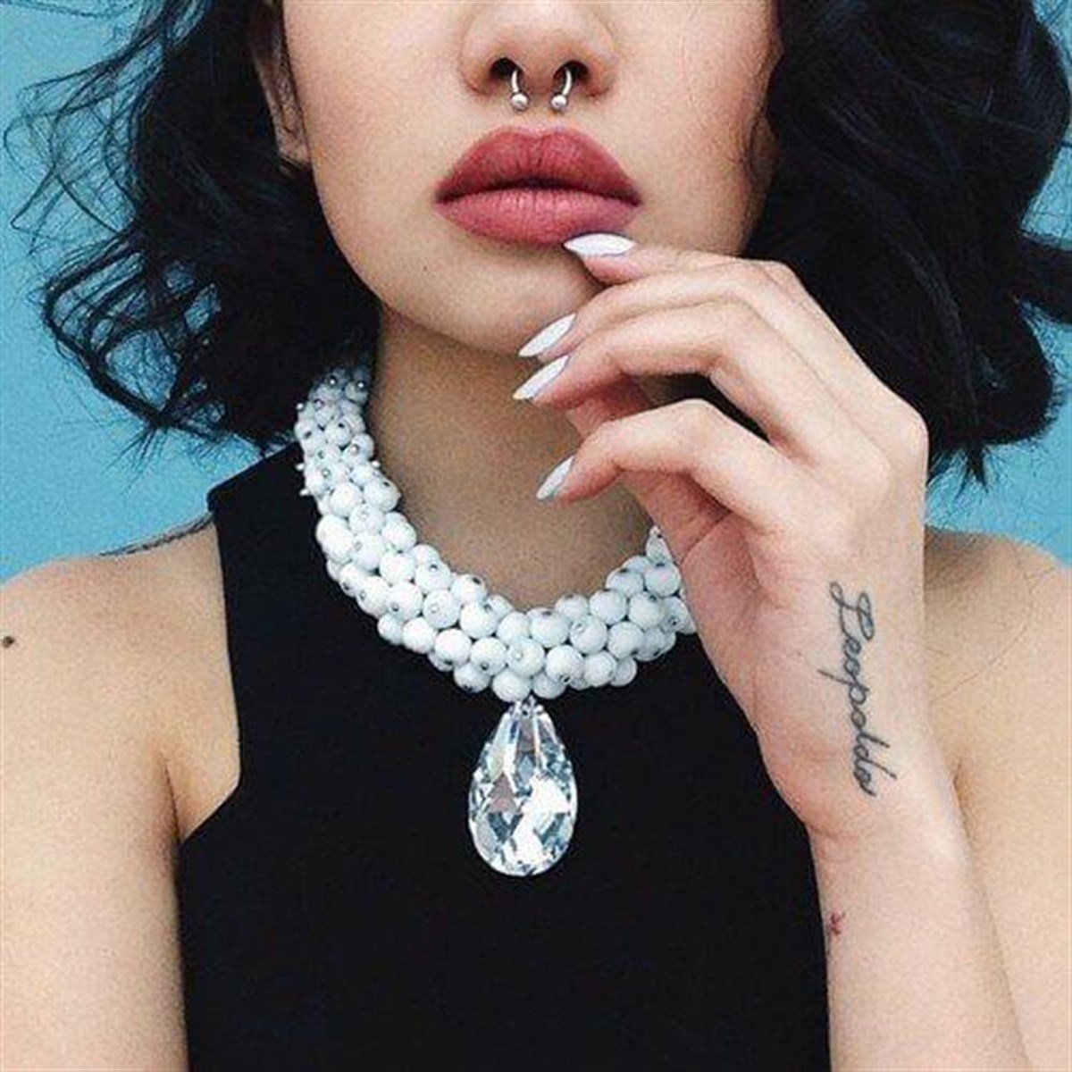 Mıknatıslı Fake Septum Piercing Renk Seçenekleri 10 mm