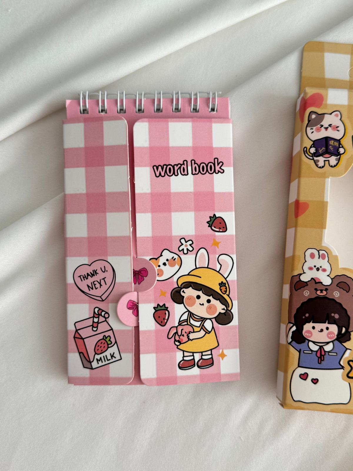 Milk Kawaii Word Book / Kelime Çalışma Defteri
