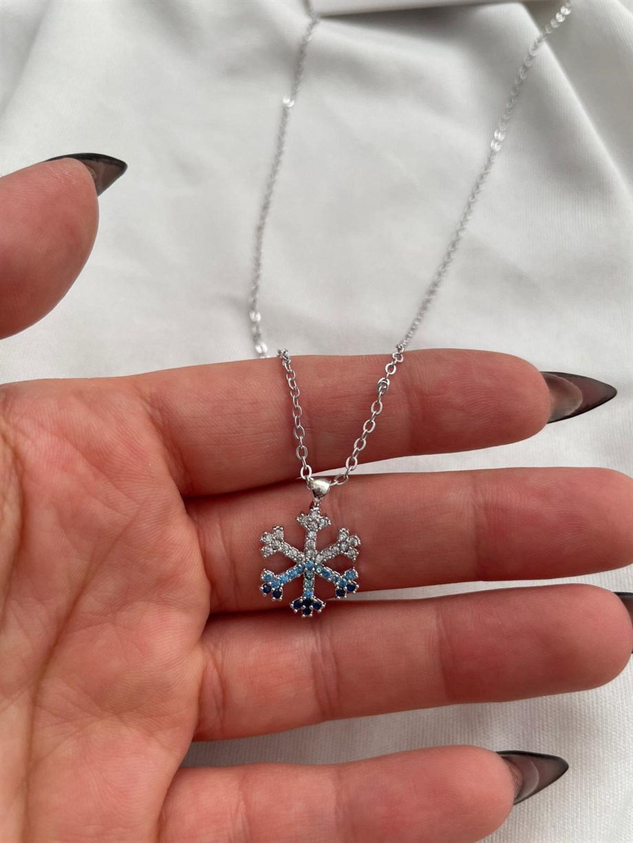 Minimal Kar Tanesi Kolye