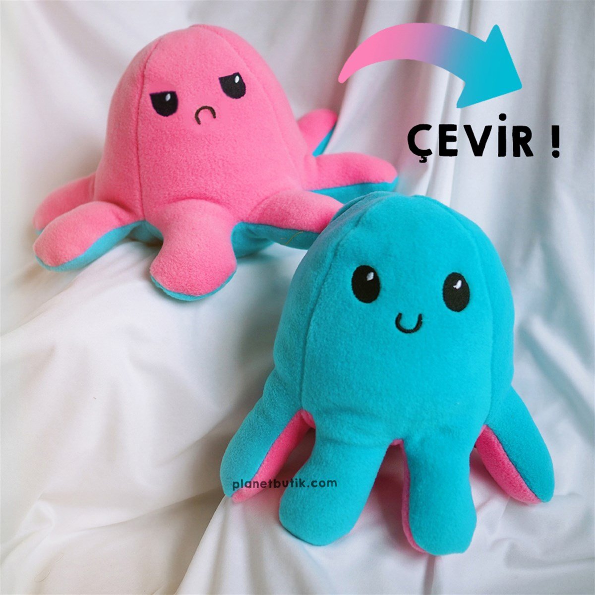 Mood Değiştiren Ahtapot - Pembe Mavi