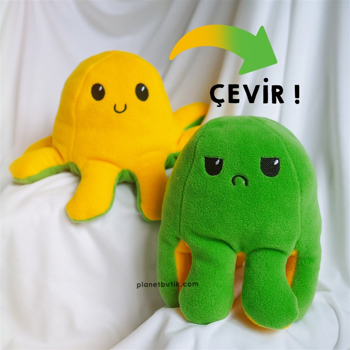 Mood Değiştiren Ahtapot - Sarı Yeşil