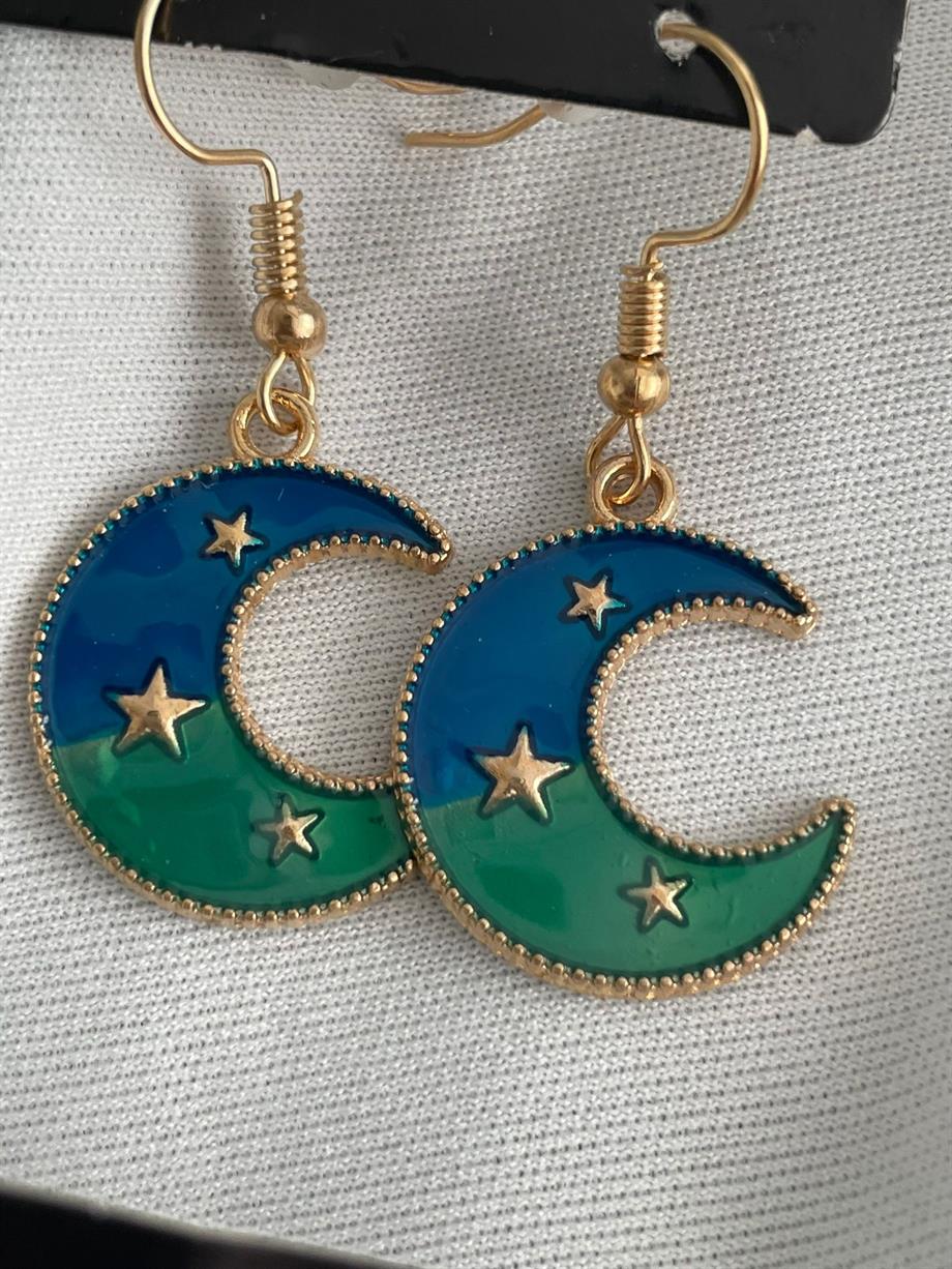 Moon Mineli Küpe