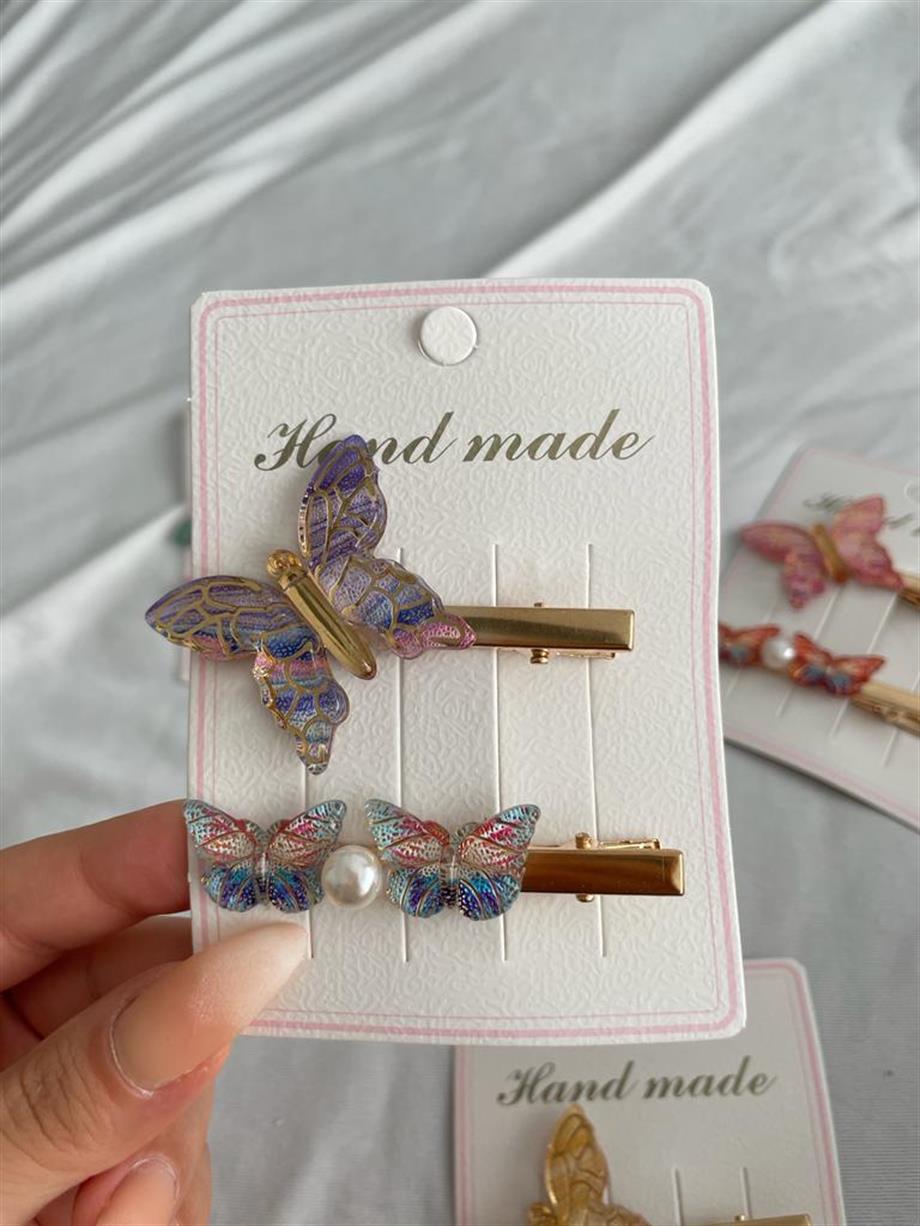 Mor 2li Kelebek Pens Toka