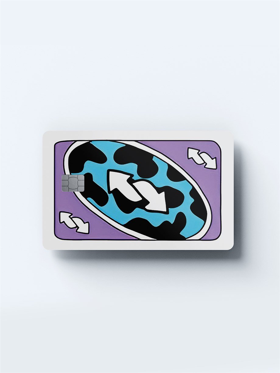 Mor Uno Kart Kaplama Sticker