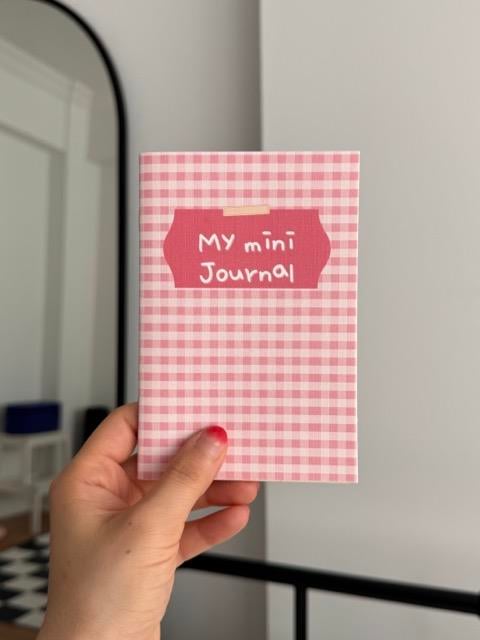 My Mini Journal Pembe Mini Çizgisiz Defter