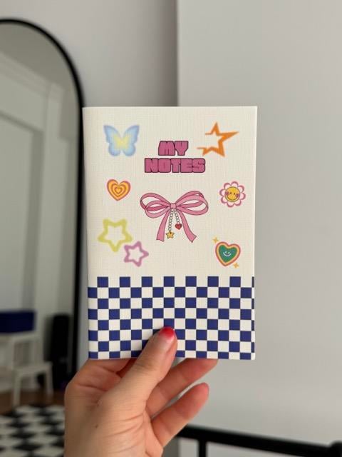 My Notes Ribbon Star Mini Çizgisiz Defter