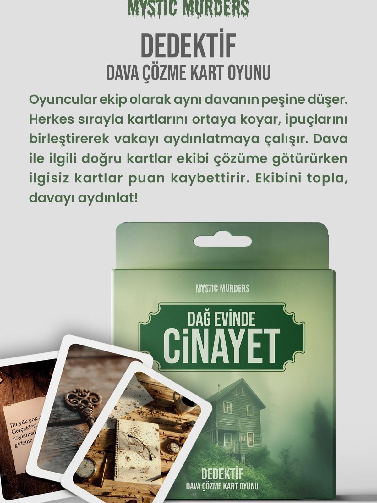 Mystic Murders Dedektif Kart Oyunu - Dağ Evinde Cinayet
