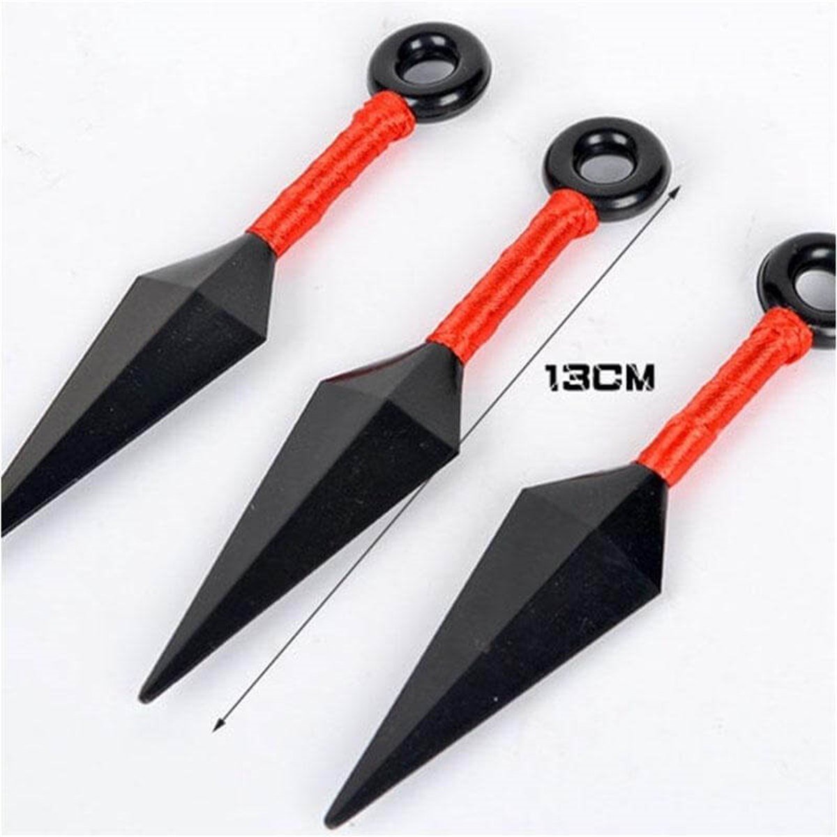 Naruto kırmızı 3'lü bıçak seti 