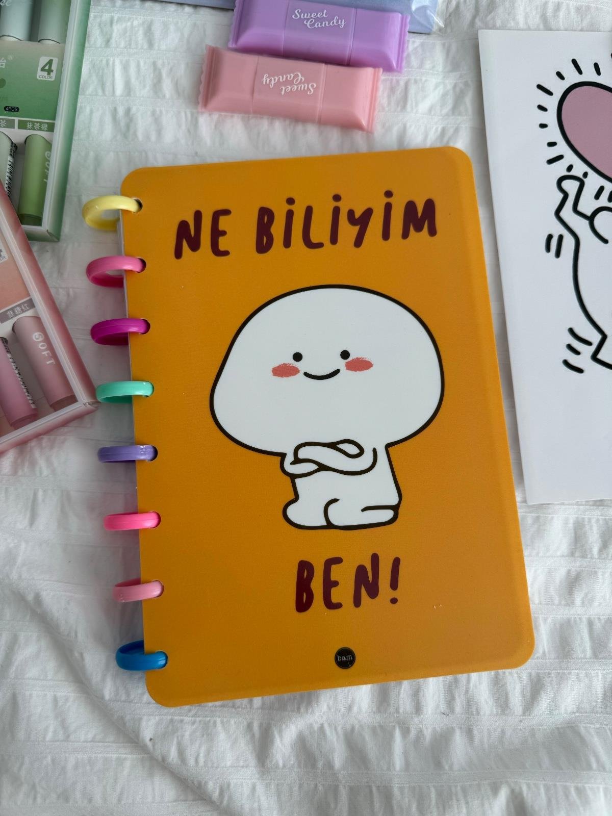 Ne Biliyim Ben Kalp Spiralli Defter