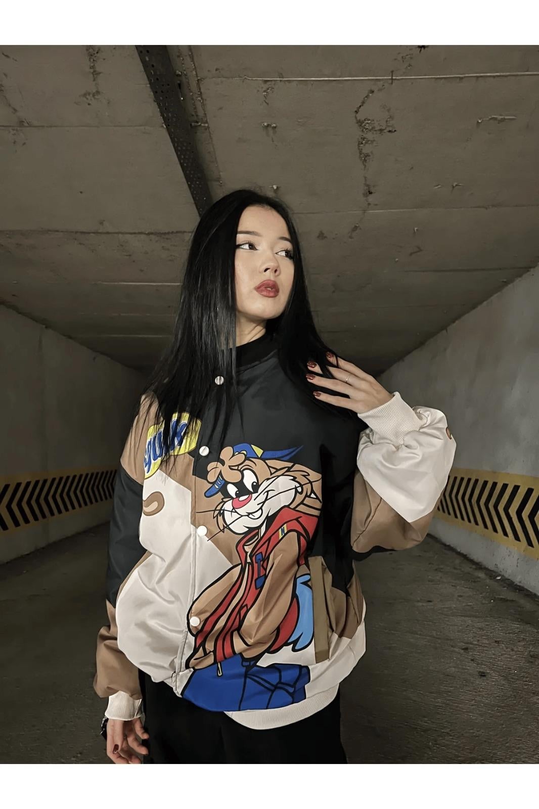 Nesquik Nestle Racing Bomber Oversize Ceket