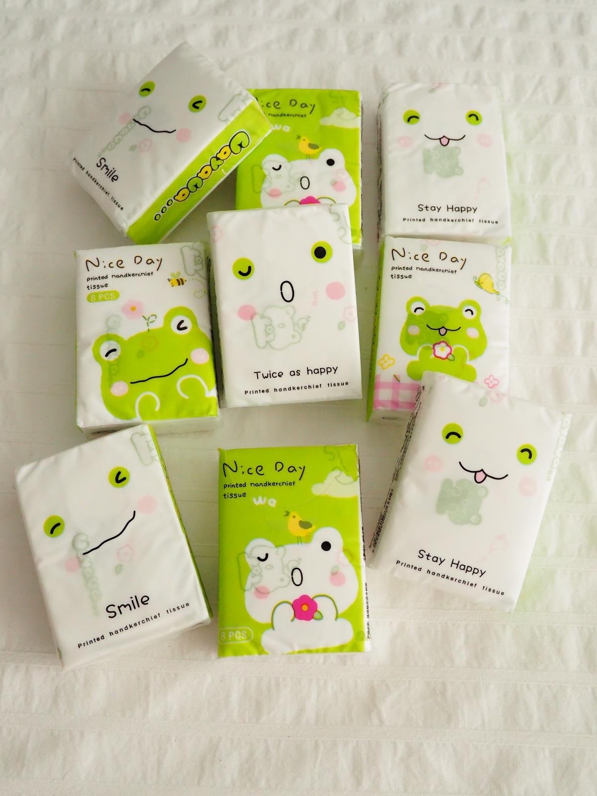 Nice Day Frog Desenli Peçete 9lu Paket