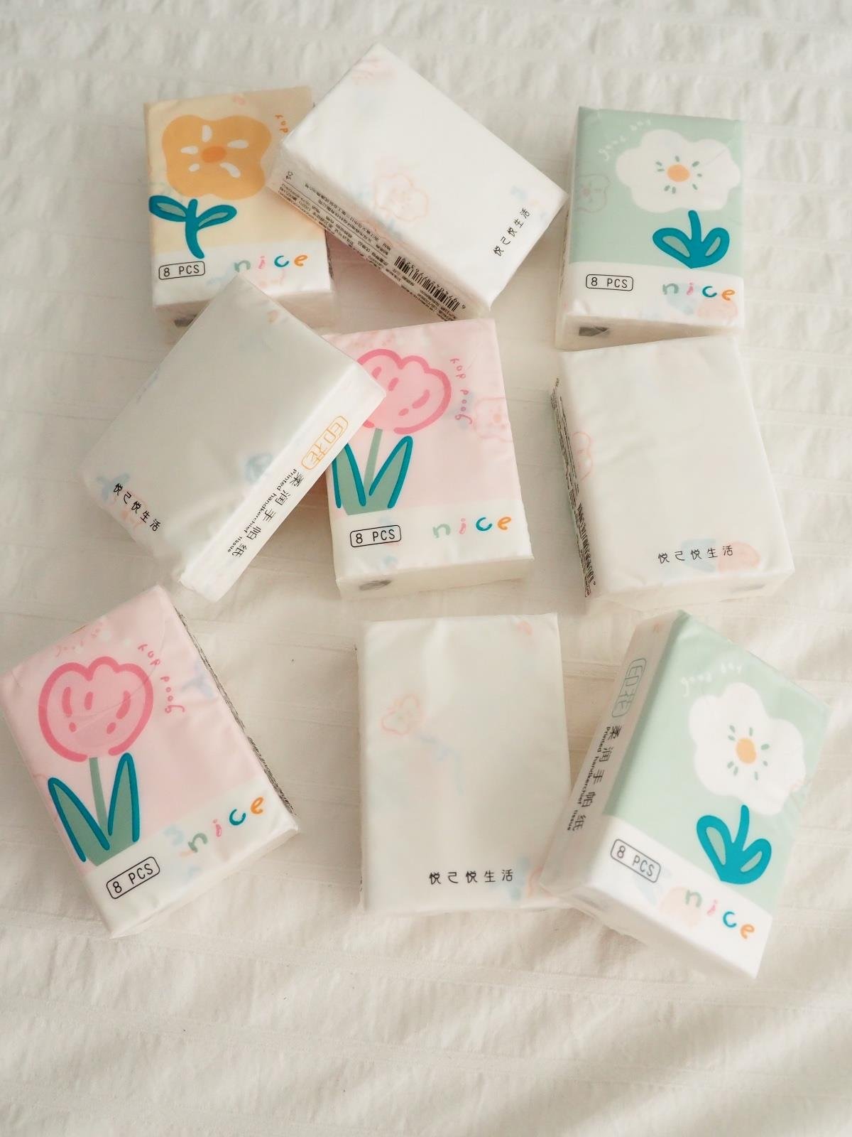 Nice Flowers Desenli Peçete 9lu Paket