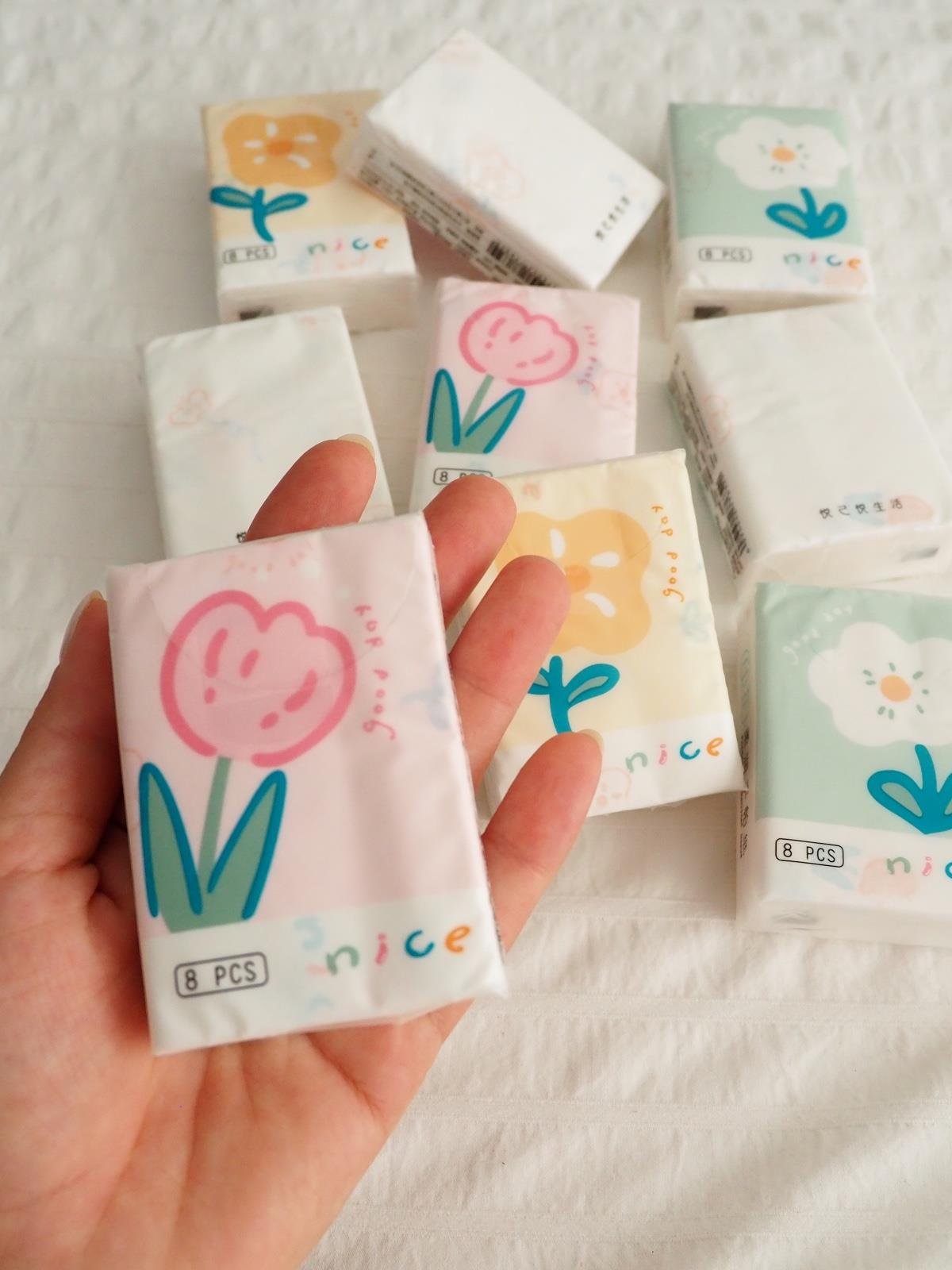 Nice Flowers Desenli Peçete 9lu Paket