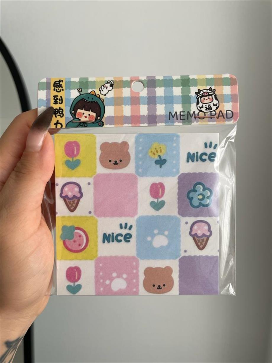 Nice Kawaii Memo Pad Kare Not Defteri