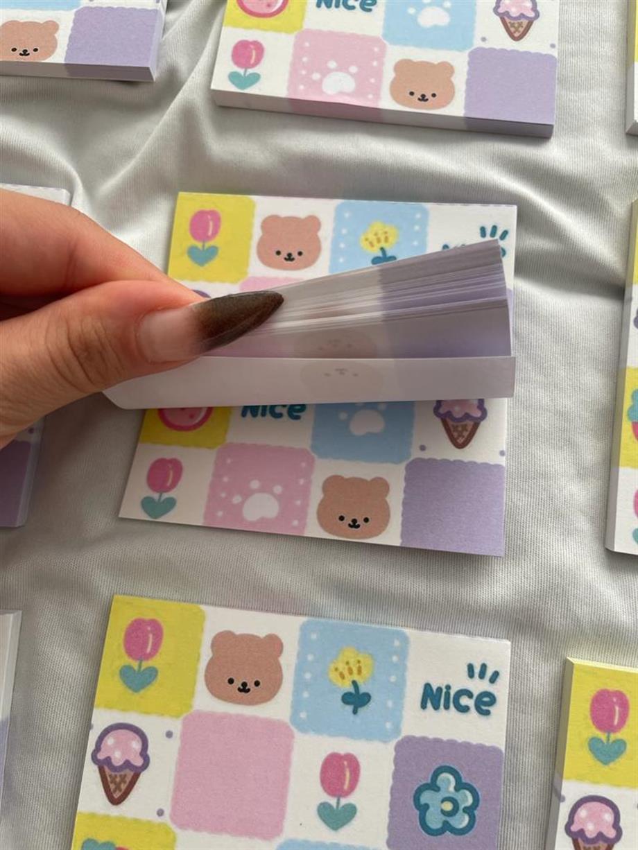 Nice Kawaii Memo Pad Kare Not Defteri