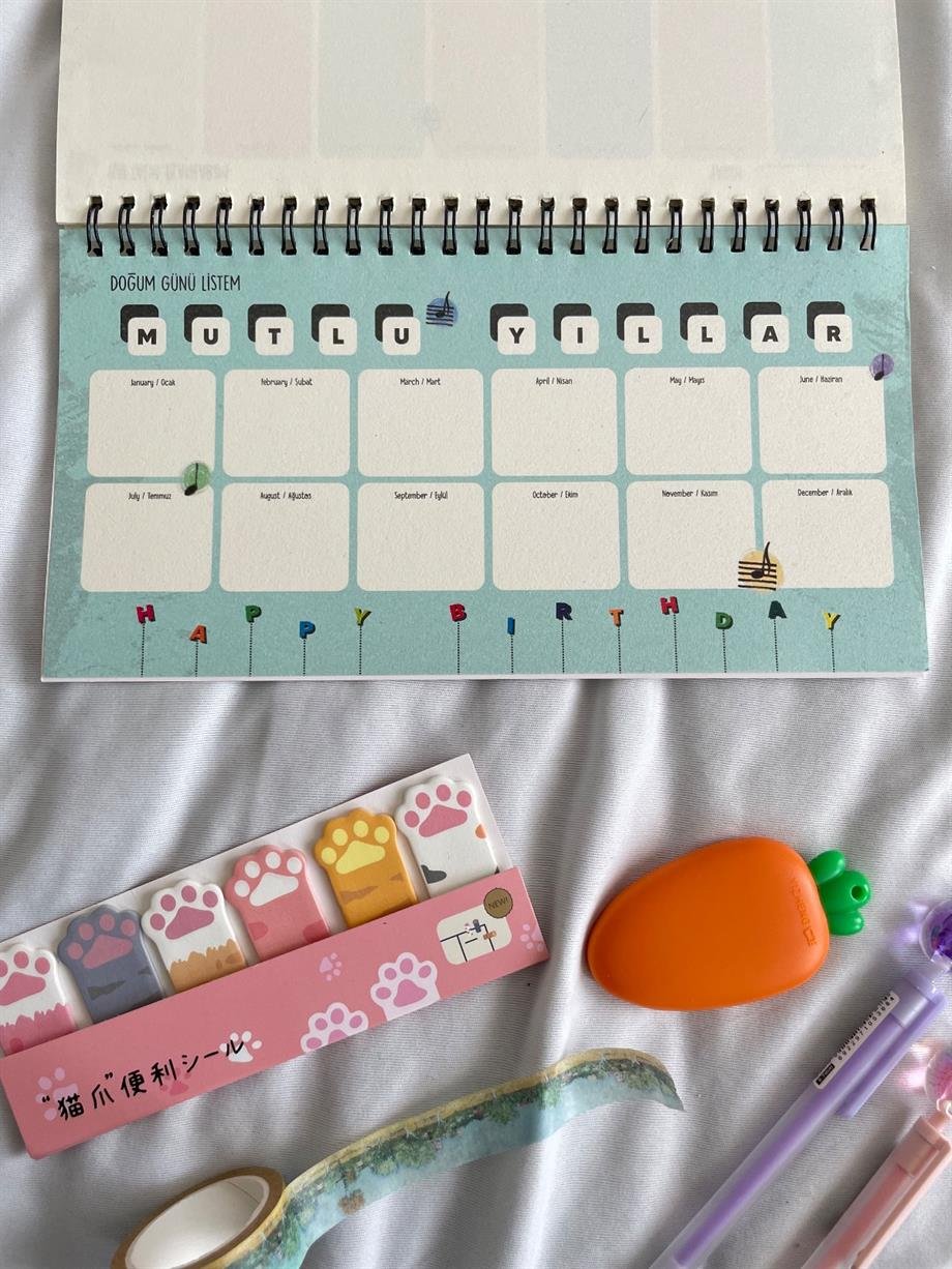 Notalar Spiralli Planlayıcı Defter