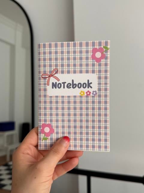 Notebook Flowers Mini Çizgisiz Defter