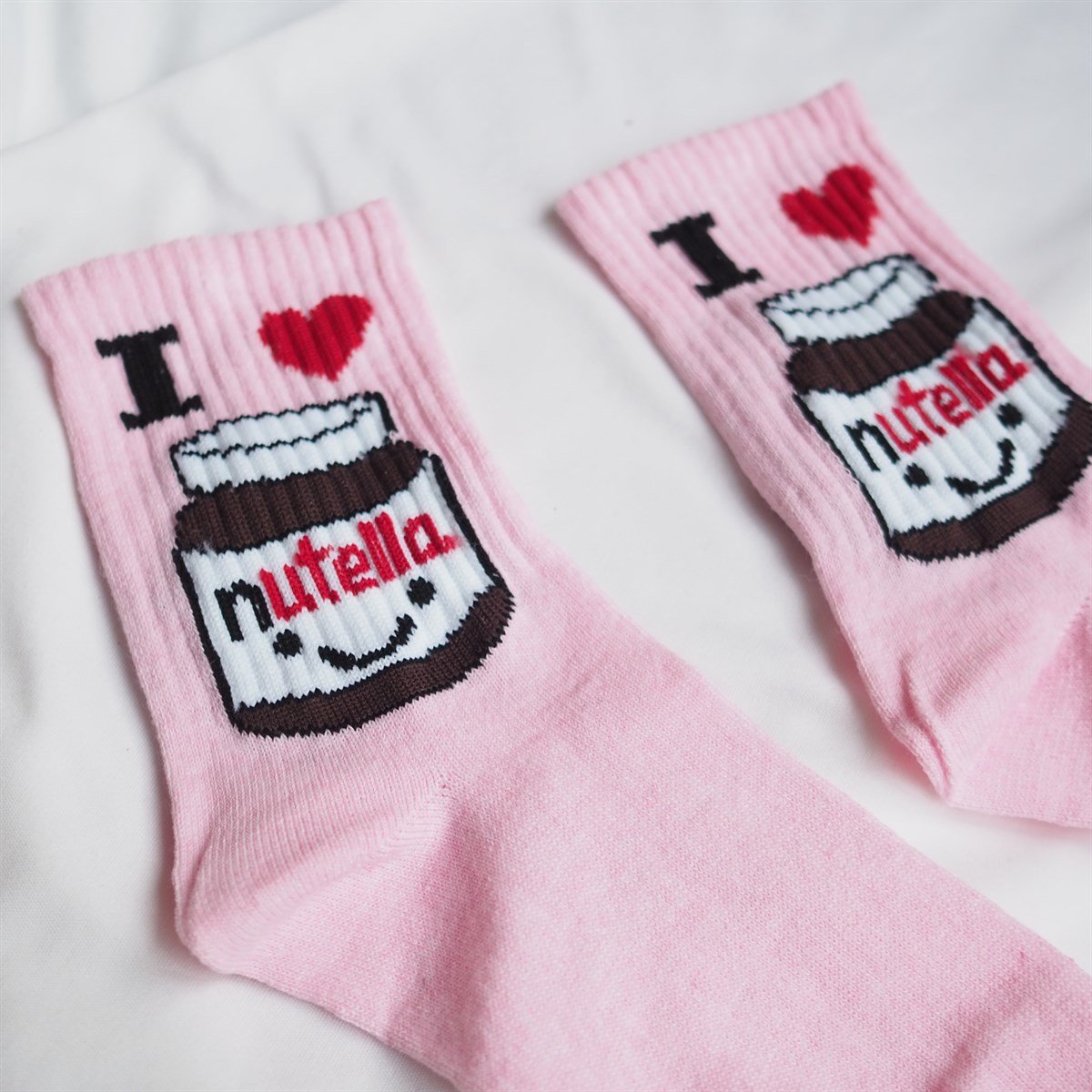 Nutella Pembe Çorap