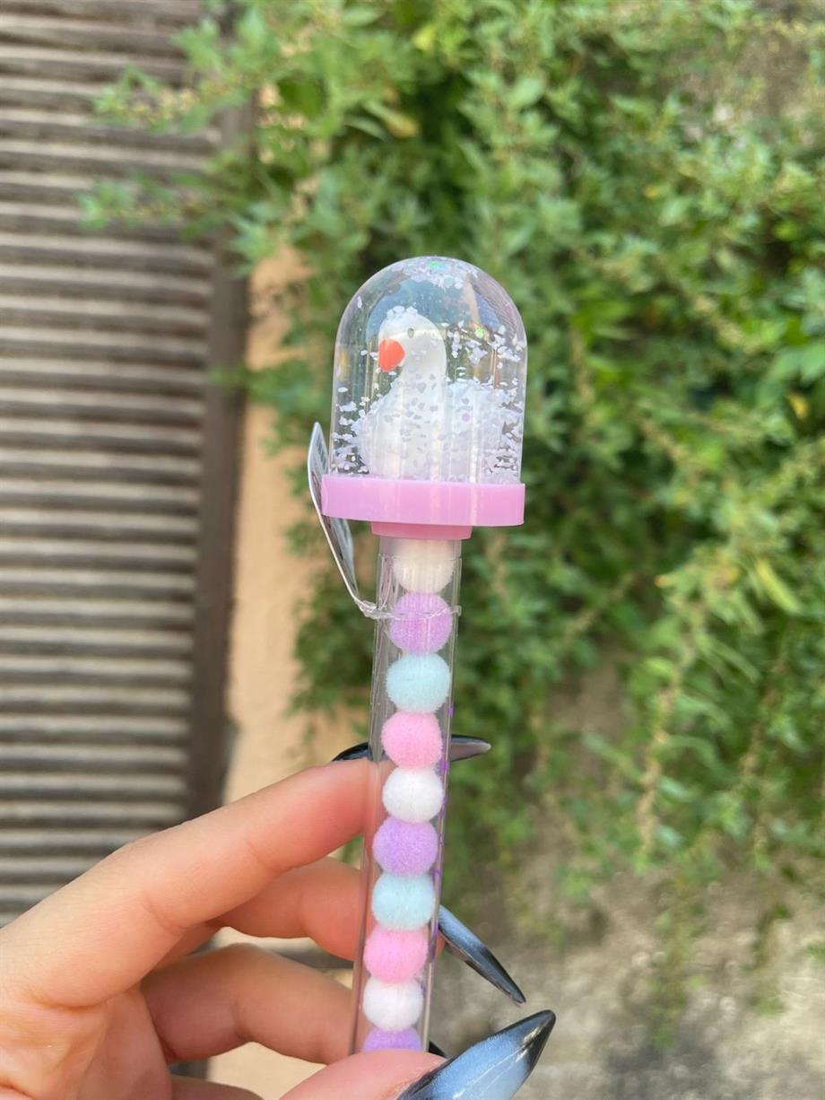 Ördek Kar Küresi Başlıklı Fairy Jel Kalem