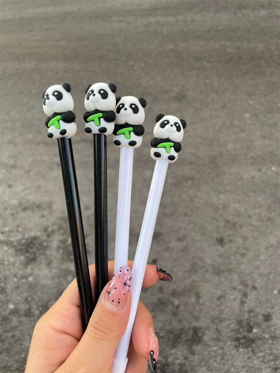 Panda Başlıklı Jel Kalem