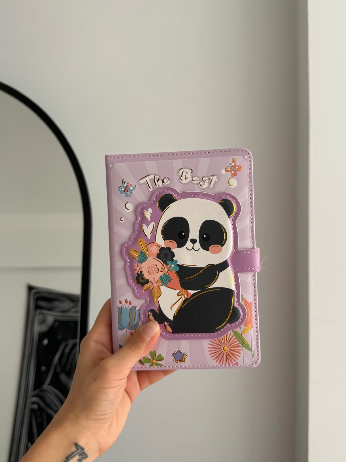 Panda Magnetic Kapaklı Renkli Sayfalı Defter