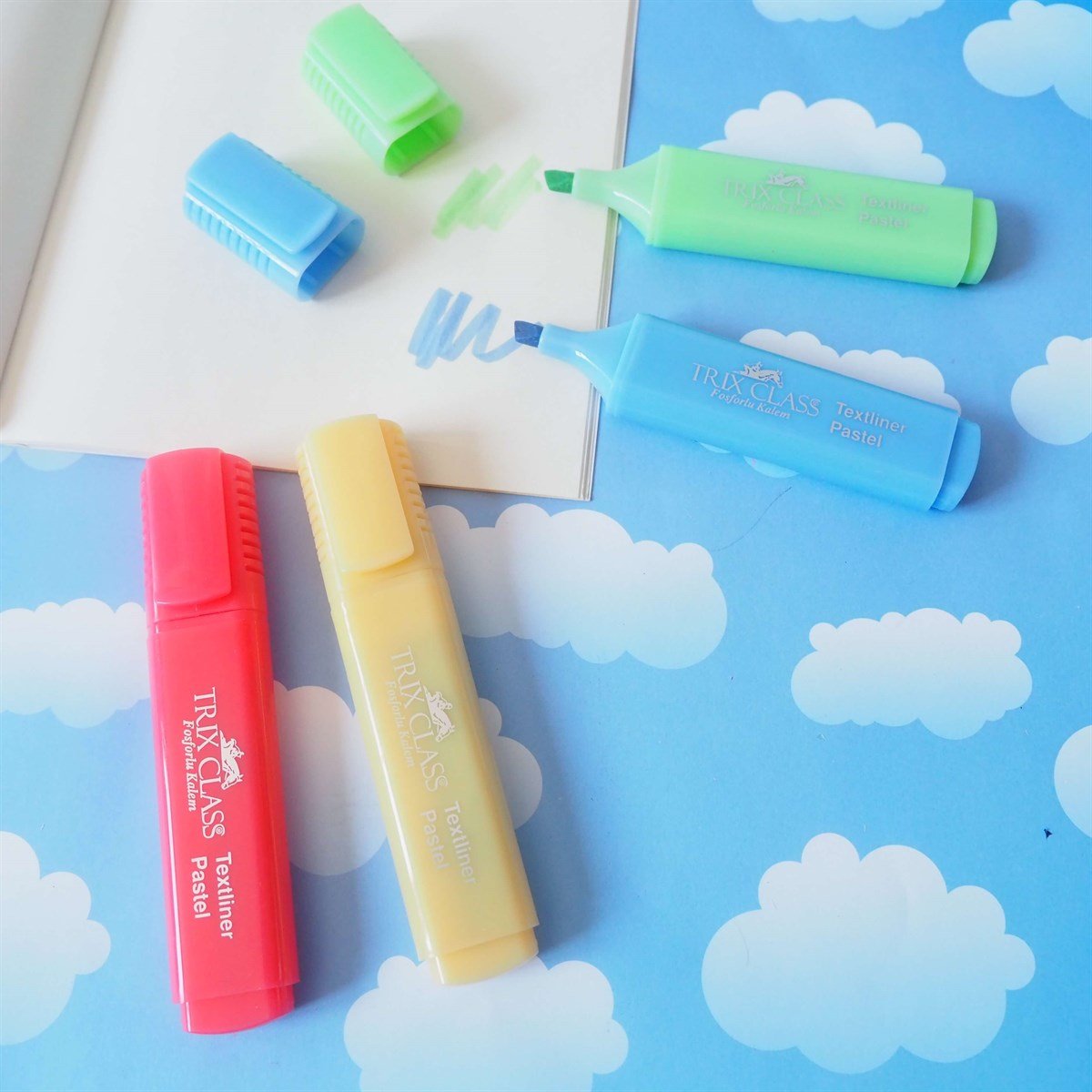 Pastel Renk Highlighter İşaret Kalem Seti