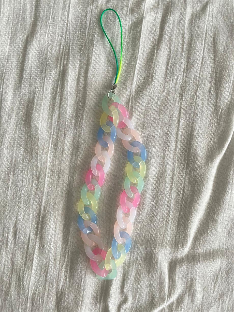 Pastel Renkli Akrilik Telefon ve Ajanda Askısı