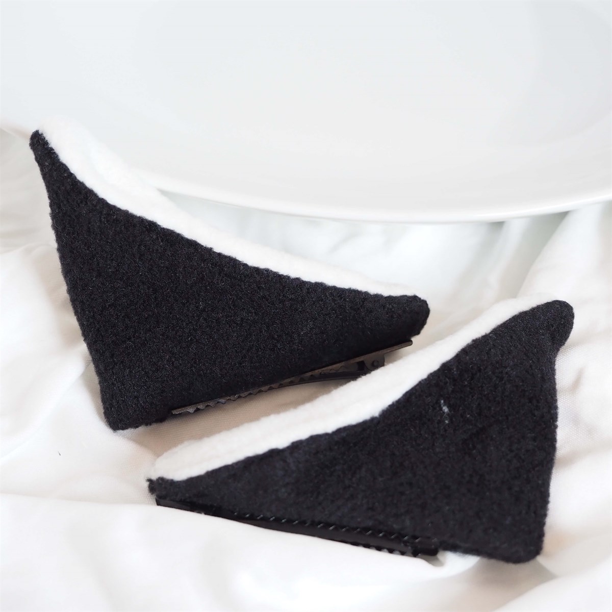 Peluş Kedi Kulağı Cosplay Toka Siyah