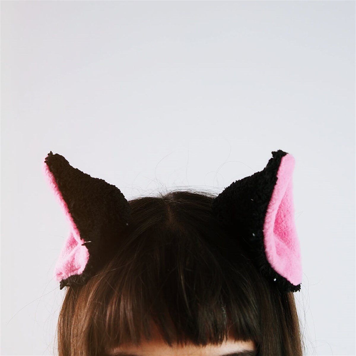 Peluş Kedi Kulağı Cosplay Toka Siyah